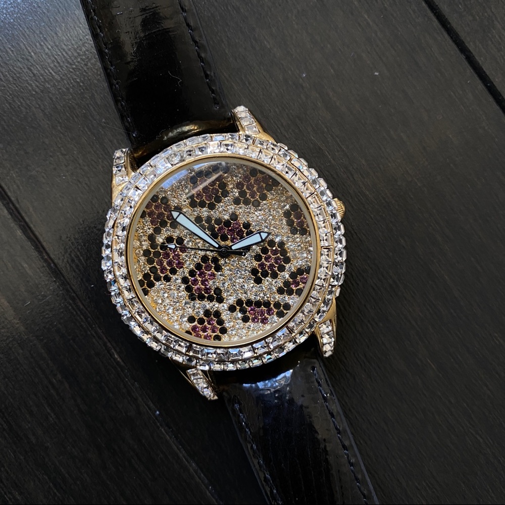 Watch with Rhinestones Detail